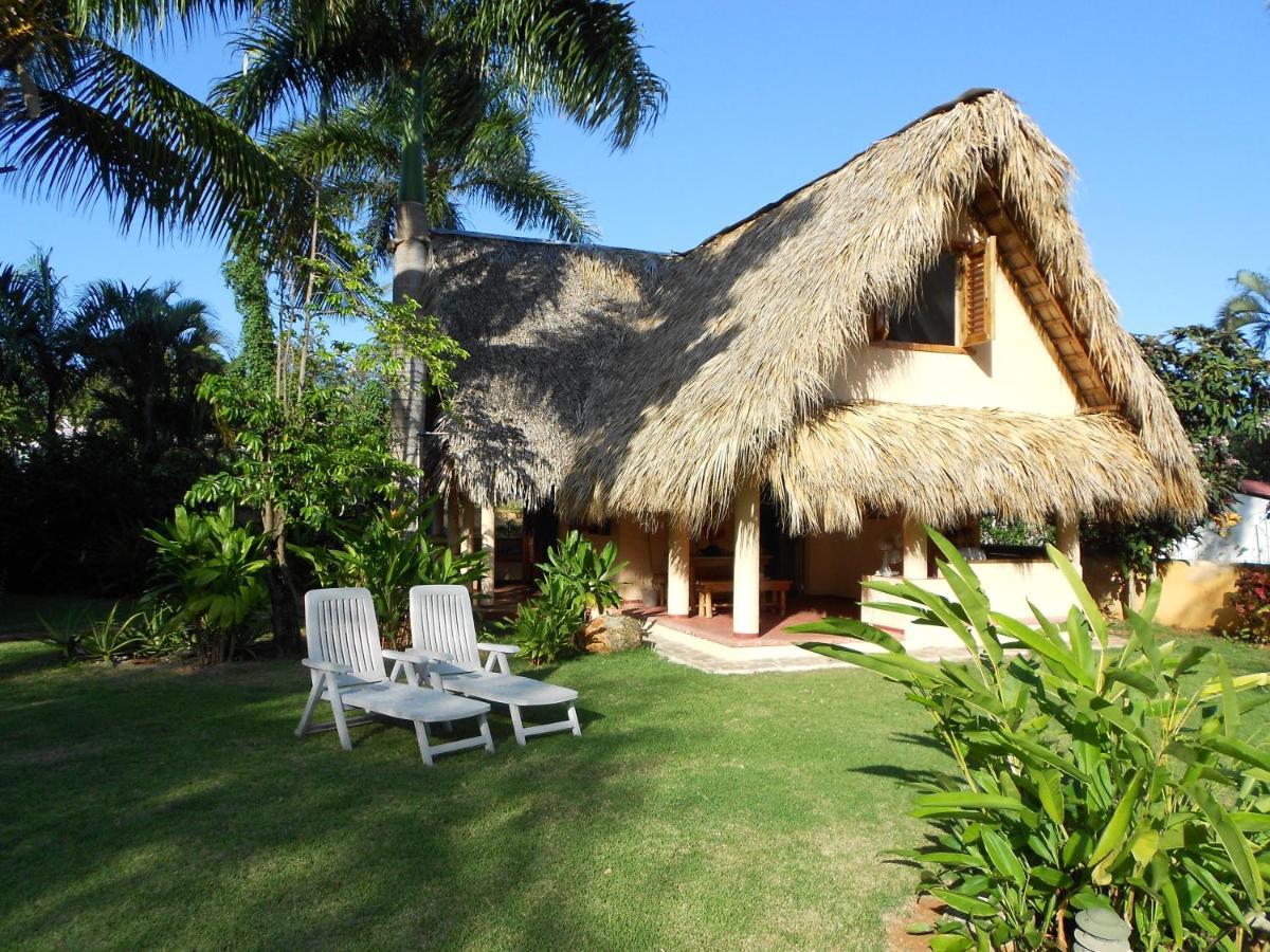Palm-Covered House In The Tropical -Casa Oli Las Galeras Exterior photo